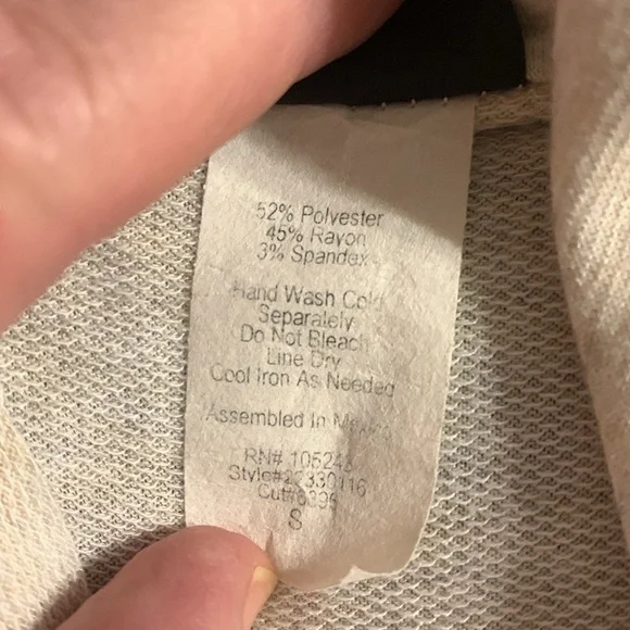 Bobeau Womens Cardigan Gray Heathered Single Button Wrap Long Sleeve Sz S - Picture 3 of 4